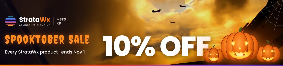 Spooktober sale: 10% off every StrataWx product, ends Nov 1
